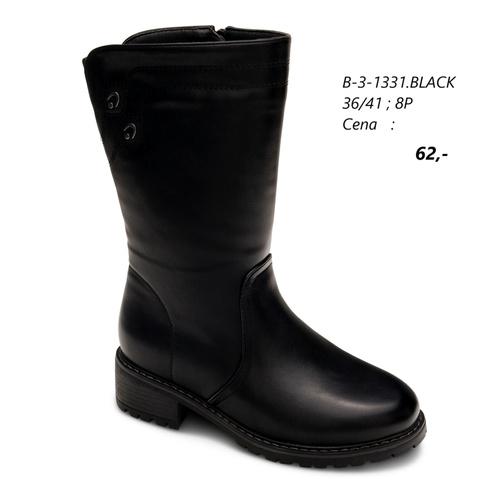 Botki damskie 7AB-3-1331.BLACK (36/41,8par)