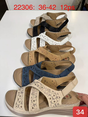 Sandały damskie 22306.KOLORDOWYBORU (36/42,12par)