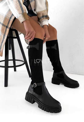 Kozaki damskie nieocieplane 7AN67.BLACK (36/41,12par)