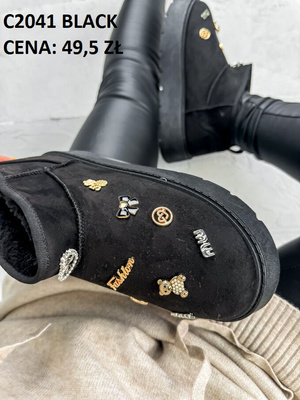 Botki damskie 2041.BLACK (36/41,12par)