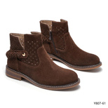 Botki damskie 7AY807-61.COFFEE (36/41,12par)