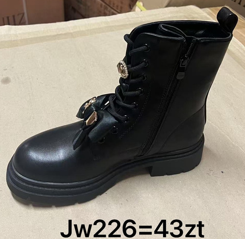 Botki damskie ocieplane JW226.BLACK (36/41,12par)