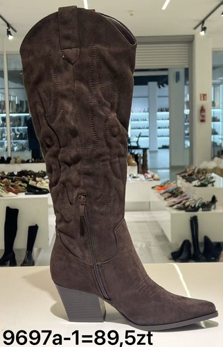 Kozaki damskie 9697A-1.BROWN (36/41,12par)