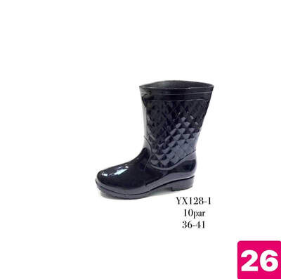 Kalosze damskie 7AYX128-1.BLACK (36/41,10par)