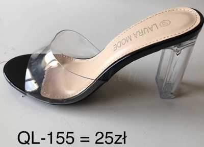 Klapki damskie 7AQL-155.BLACK (36/41,12par)