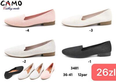 Balerinki damskie  7A3481.KOLORDOWYBORU  (36/41,12par)