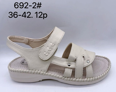Sandały damskie 692-2.WHITE (36/42,12par)