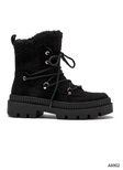 Botki damskie ocieplane  7A8902.BLACK   (36/41,12par)