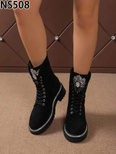 Botki damskie ocieplane NS508.BLACK (36/41,12par)