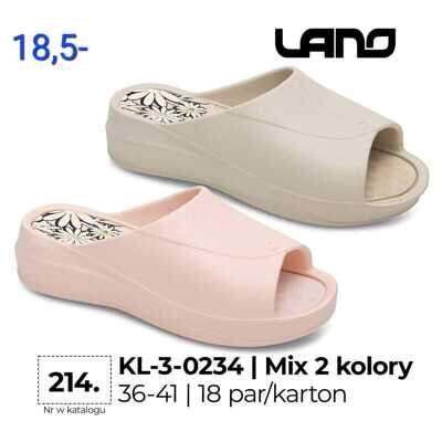 Klapki damskie 7AKL-3-0234.MIX (36/41,18par)