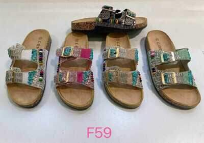 Klapki damskie 7AF59.KOLORDOWYBORU (36/41,12par)