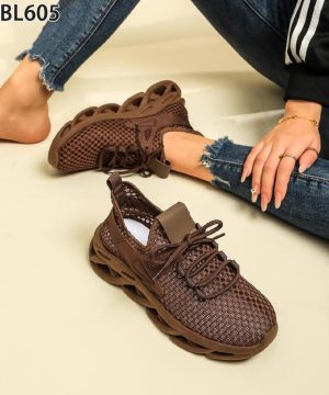 Buty sportowe damskie 7ABL605.BROWN (36/41,12par)