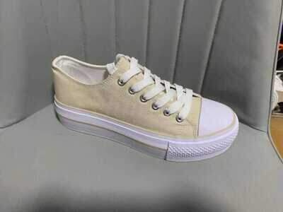 Trampki damskie 7AQY832-63.KHAKI (36/41,12par)