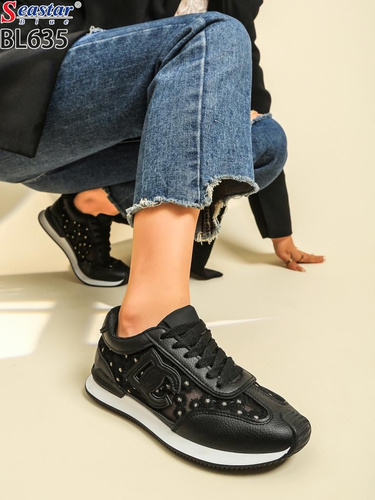 Buty sportowe damskie 7ABL635.BLACK (36/41,12par)