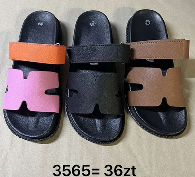 Klapki damskie 3565.KOLORDOWYBORU  (36/41,12par)