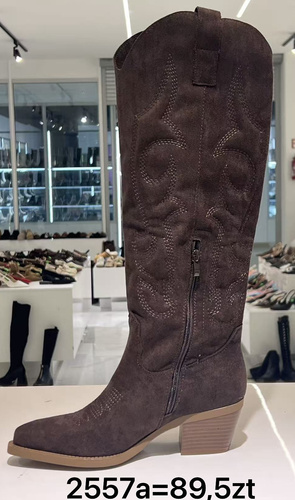 Kozaki damskie 2557A.BROWN (36/41,12par)