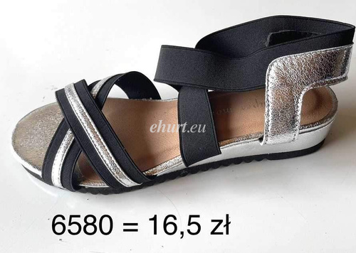 Sandały damskie 7A6580.BLACK (36/41,12par)