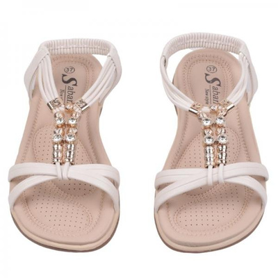 Sandały damskie DH23-4.WHITE (36/41,12par)