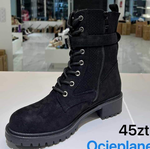 Botki damskie 7AJW121.BLACK (36/41,12par)