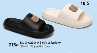 Klapki damskie KL-3-0230-A.MIX (36/41,18par)