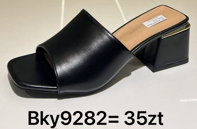 Klapki damskie BKY9282.BLACK (36/41,12par)