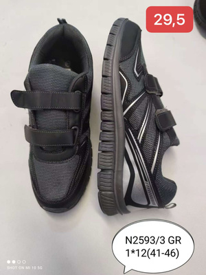 Buty sportowe męskie 2593-3.GREY (41/46,12par)