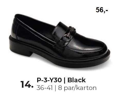 Półbuty damskie 7AP-3-Y30.BLACK (36/41,8par)