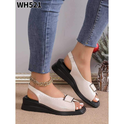 Sandały damskie 7AWH521.BEIGE (36/41,12par)