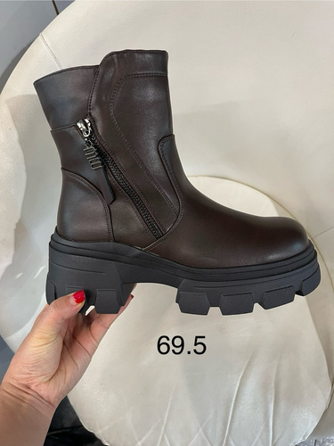 Botki damskie ocieplane 7A2525.BROWN (36/41,12par)