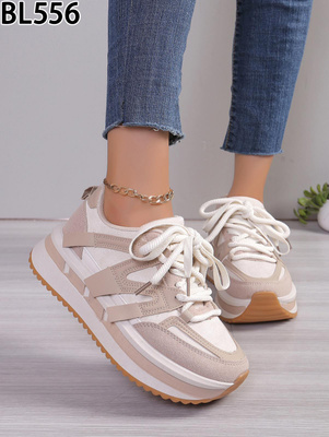 Buty sportowe damskie BL556.KHAKI (36/41,12par)