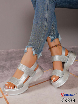 Sandały damskie CK339.SILVER (36/41,12par)