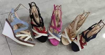 Sandały damskie 7AM354.BLACK, NAVY, BEIGE, BLUE, FUSHIA (36/41,12par)