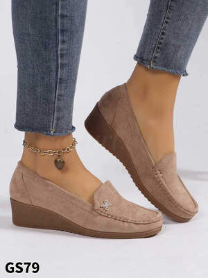 Balerinki damskie 7AGS79.KHAKI (36/41,12par)