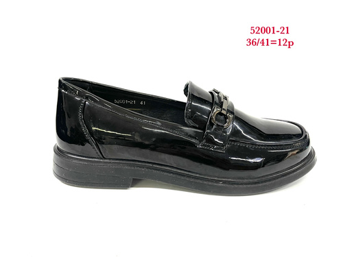 Półbuty damskie 7A52001-21.BLACK (36/41,12par)