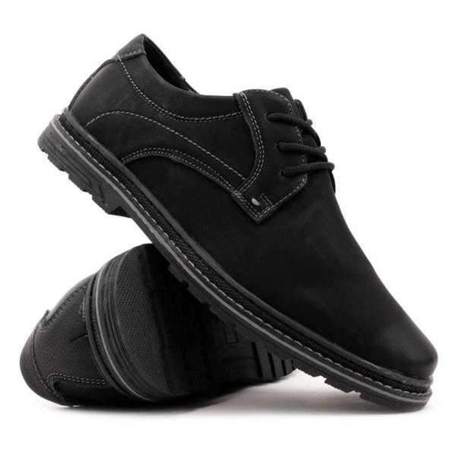 Półbuty męskie AB132-3.BLACK/GREY (40/45,12par)