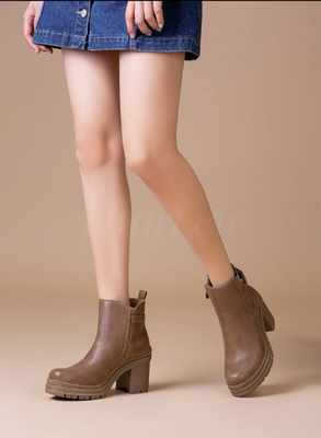 Botki damskie 7ABL413.BROWN (36/41,12par)