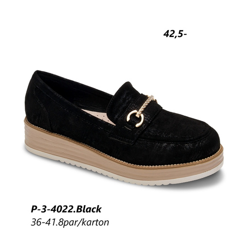 Półbuty damskie 3-4022.BLACK (36/41,8par)