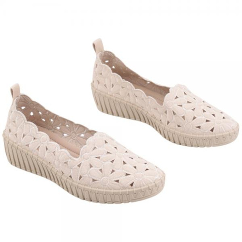 Balerinki damskie F38-4.BEIGE (36/41,12par)