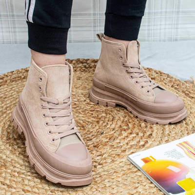 Trampki damskie 7ALT231.KHAKI (36/41,12par)