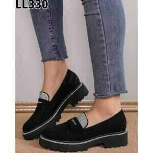 Półbuty damskie    7ALL330.BLACK  (36/41,12par)