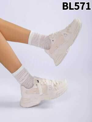 Buty sportowe damskie BL571.BEIGE (36/41,12par)