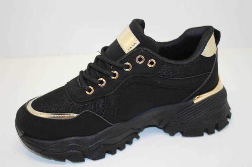 Buty sportowe damskie  7AD232-2.BLACK  (36/41,12par)