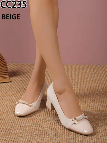 Czółenka damskie CC235.BEIGE (36/41 12par)