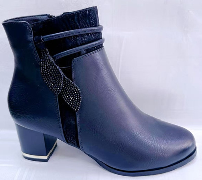 Botki damskie G601-1.BLACK Ocieplane (36/41,12par)