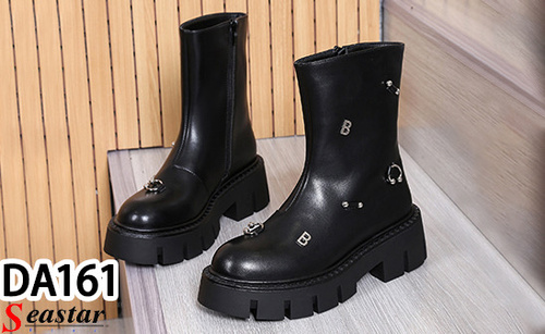 Botki damskie ocieplane 7ADA161.BLACK (36/41,12par)