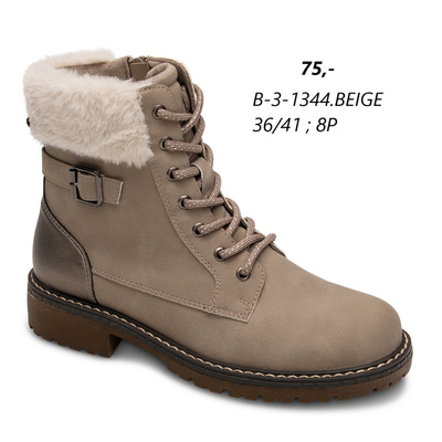 Botki damskie 7AB-3-1344.BEIGE (36/41,8par)