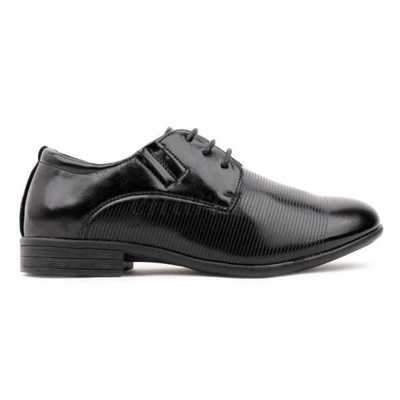 Półbuty chłopięce 7AAB119B-12.BLACK (36/41,12par)