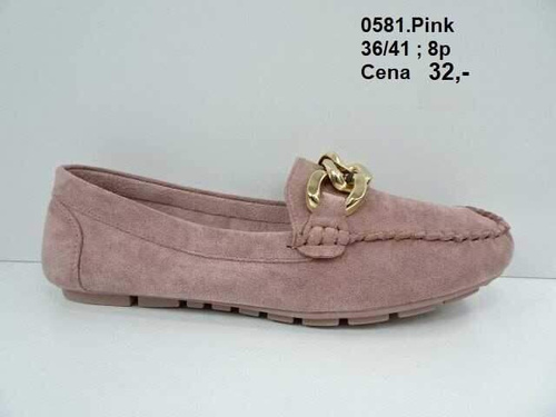 Mokasyny damskie 7A0581.PINK (36/41,8par)