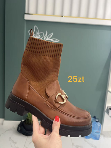 Botki damskie  7A9206.CAMEL (36/41,12par)