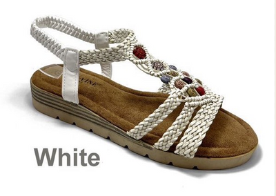 Sandały damskie 7AN75-39.WHITE (36/41,12par)